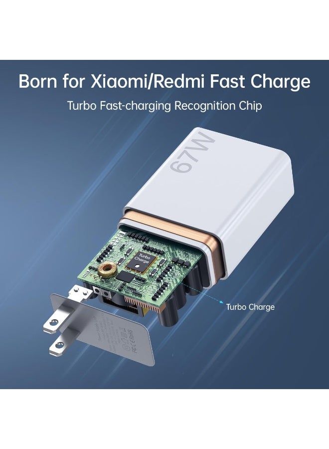 شاومي شاحن Redmi Max 67W تيربو سريع – محول جداري Quick Charge 4.0 - Image 2